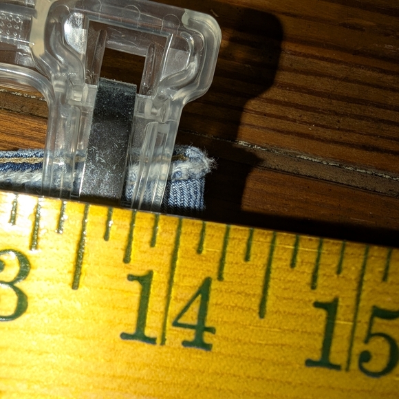 Forever 21 Blue High-Waisted Distressed Jean Shorts - Picture 7 of 7